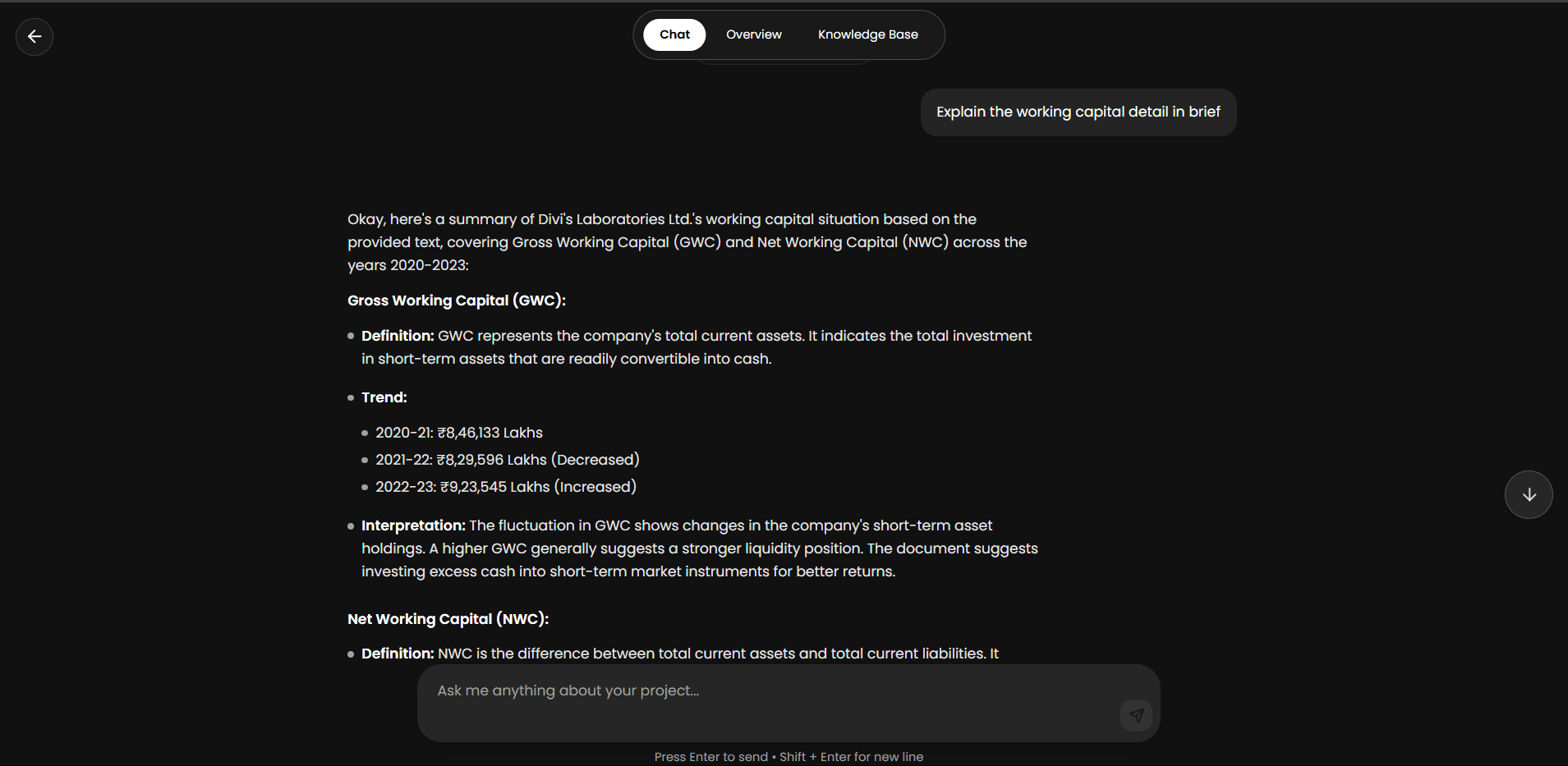 AI Chat Interface